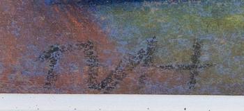 Tora Vega Holmström, pastel signed.