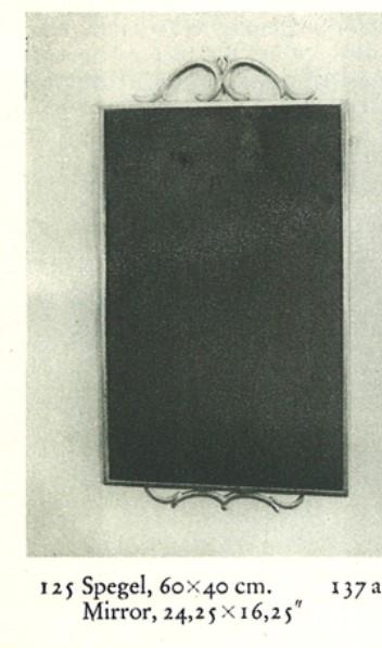 Firma Svenskt Tenn, spegel, variant av modell "125", Stockholm, 1925.
