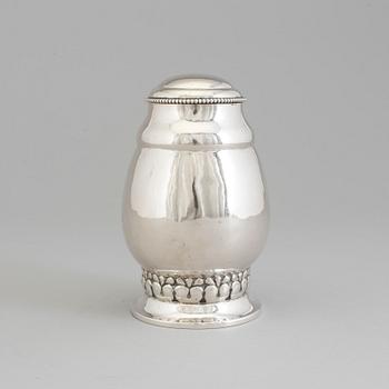 A Danish Art Nouveau silver tea caddy, unknown master, Copenhagen, 1919.