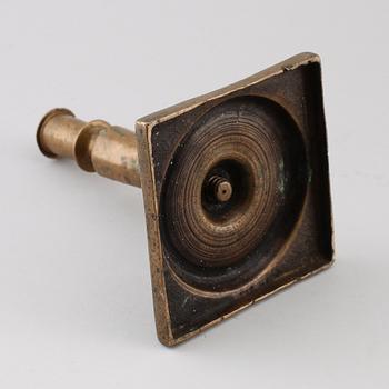 LJUSSTAKE, mässing, 1600-/1700-tal.