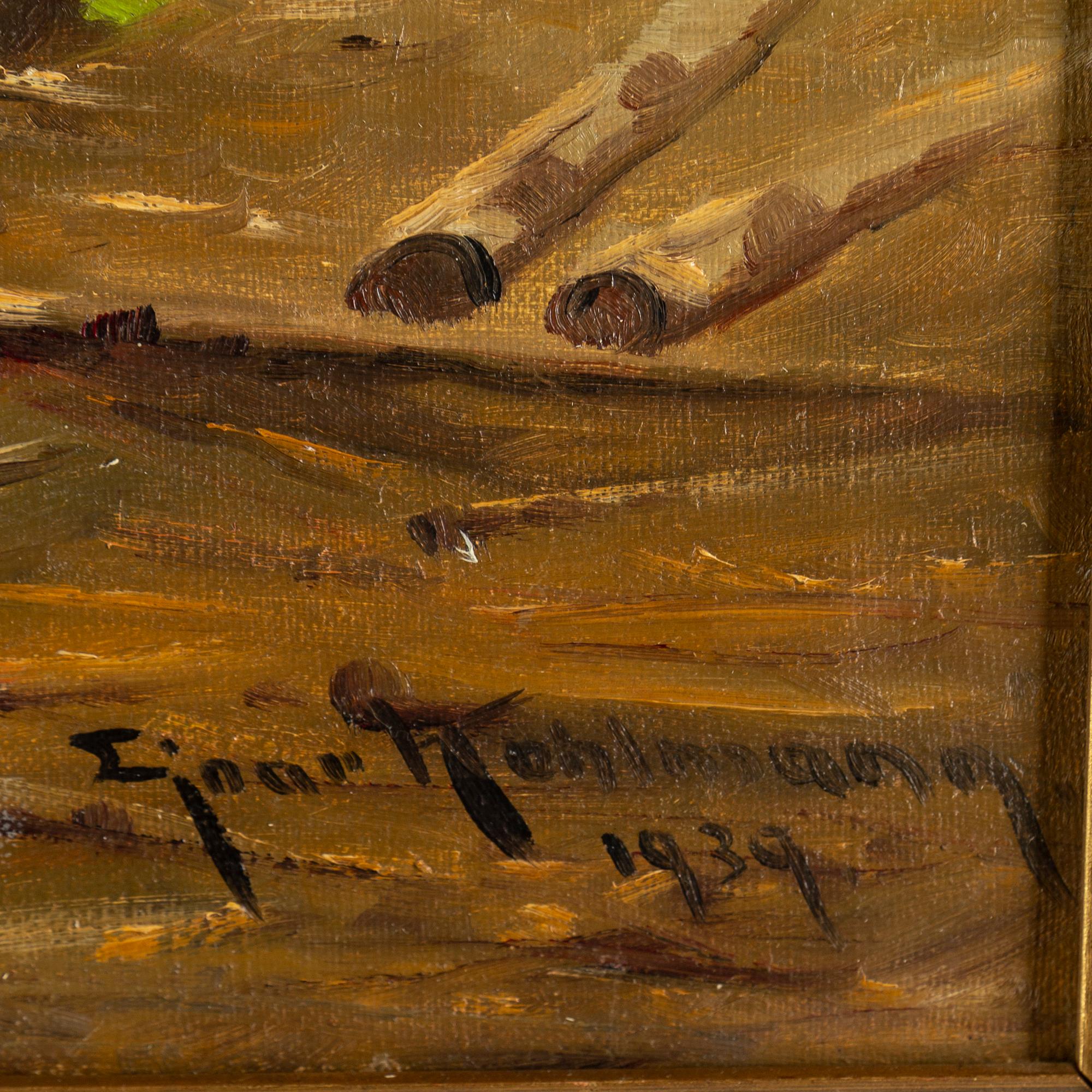 EJNAR KOHLMANN, oil on canvas, signed and dated 1939.