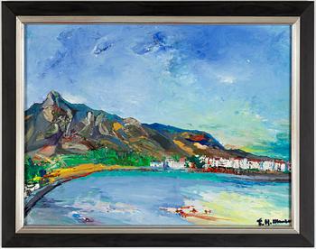 Helmut Mantel, oil on canvas, signed.