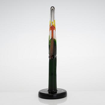 Oiva Toikka,  glasskulptur, "Lollipop", signerad O. Toikka Iittala 2015 30/50.