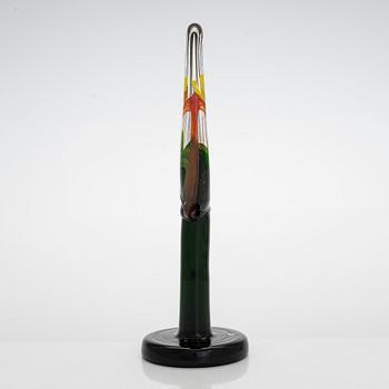 Oiva Toikka, a 'Lollipop' glass sculpture signed O. Toikka Iittala 2015 30/50.