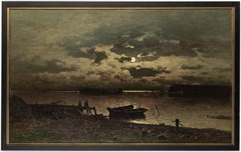 Axel Nordgren, olja på duk, signerad och daterad 1882.