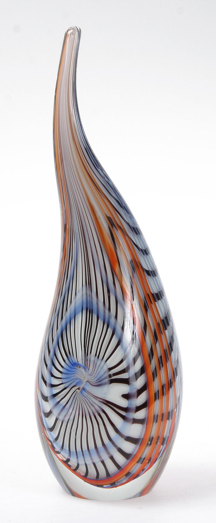 VAS, glas, Venini, Murano, Italien, 1900-talets andra hälft.