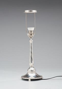 A K. Anderson Swedish grace silver table lamp, Stockholm 1925.