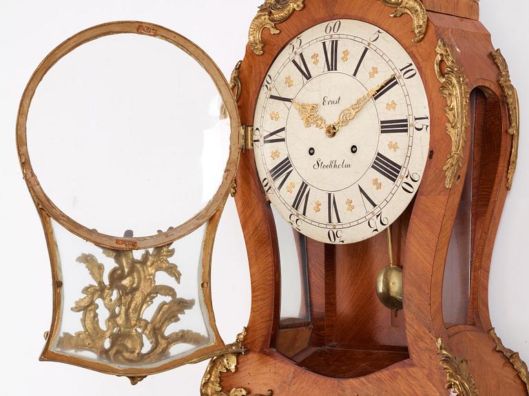 A Swedish Rococo bracket clock by Petter Ernst (1753-84).