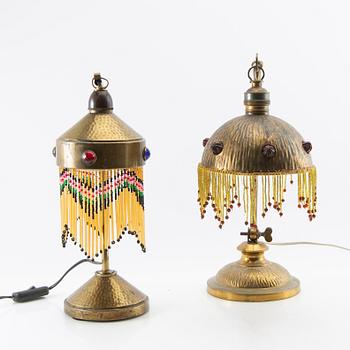 Bordslampor 2 st Jugend tidigt 1900-tal.