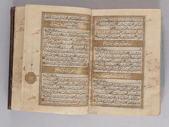 QURAN. Constantinople 1716. Height 15,5 x 11,5 cm.