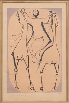 MARINO MARINI, färglitografi, signerad och daterad 144/200.