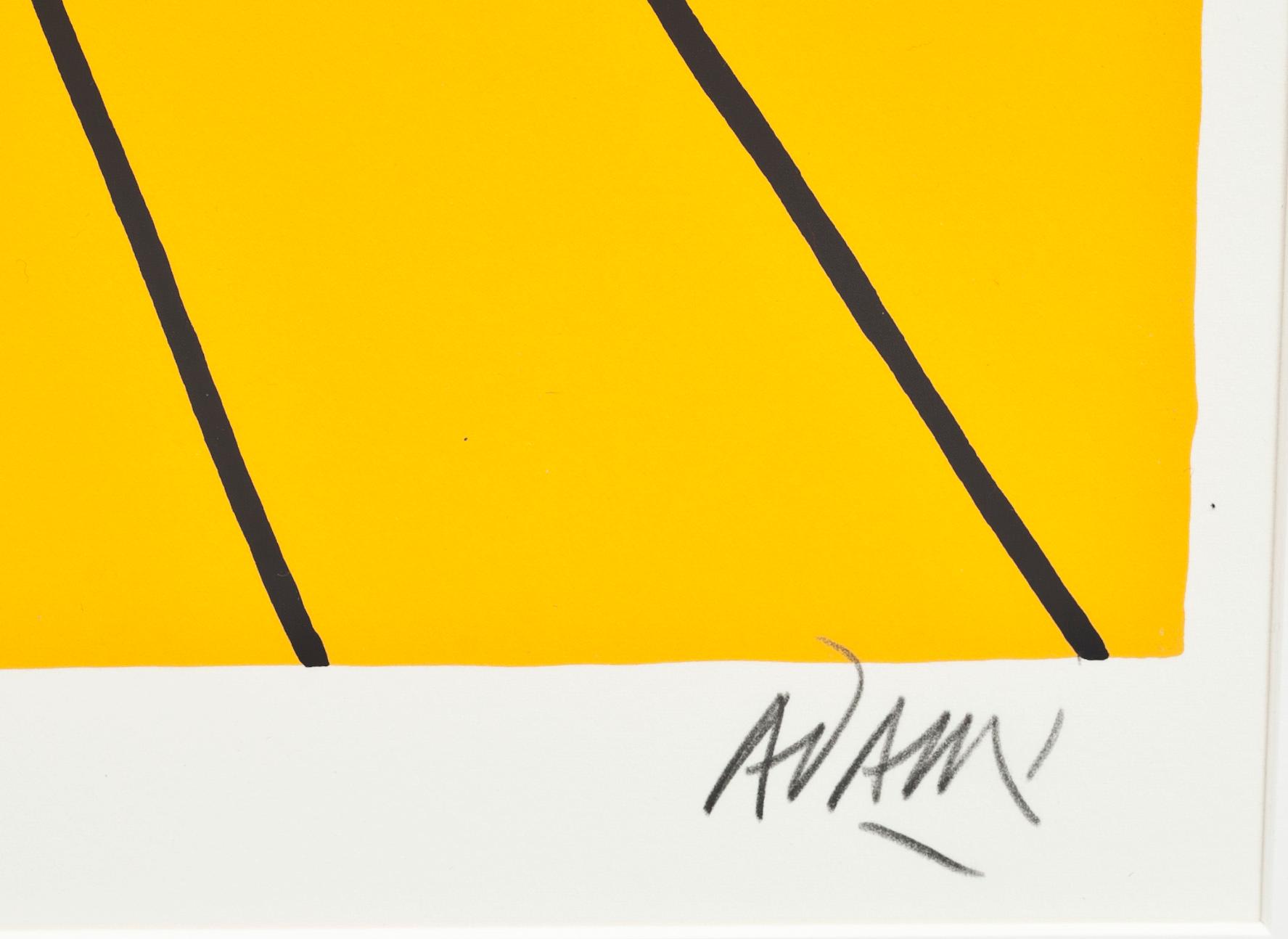 VALERIO ADAMI, färgserigrafi, signerad och numrerad 67/150.