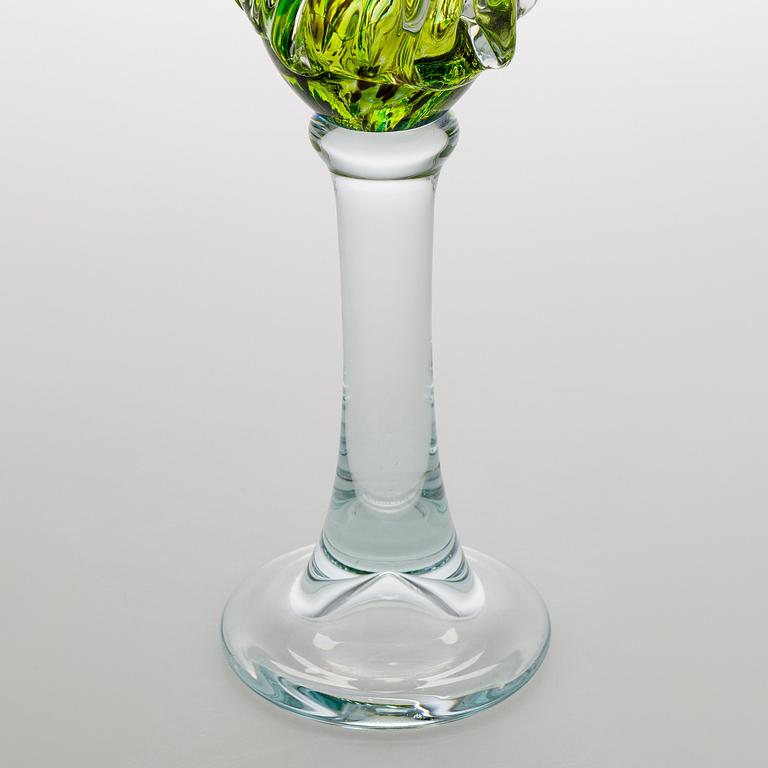 Alma Jantunen, glasskulptur, signerad Alma Jantunen 2006.
