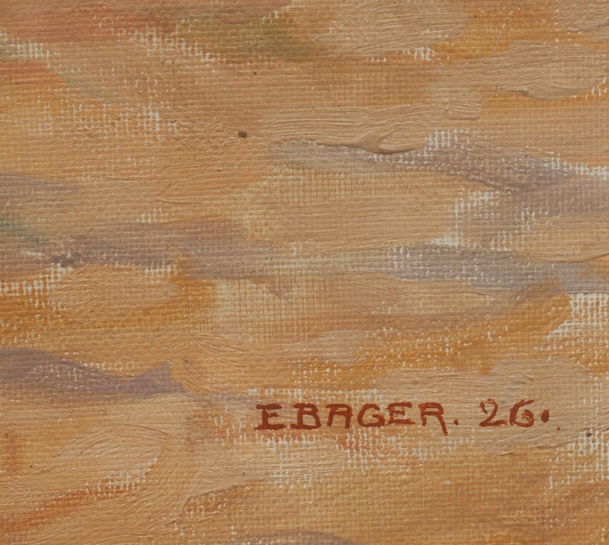 EINAR BAGER, olja på duk, signerad och daterad -26.