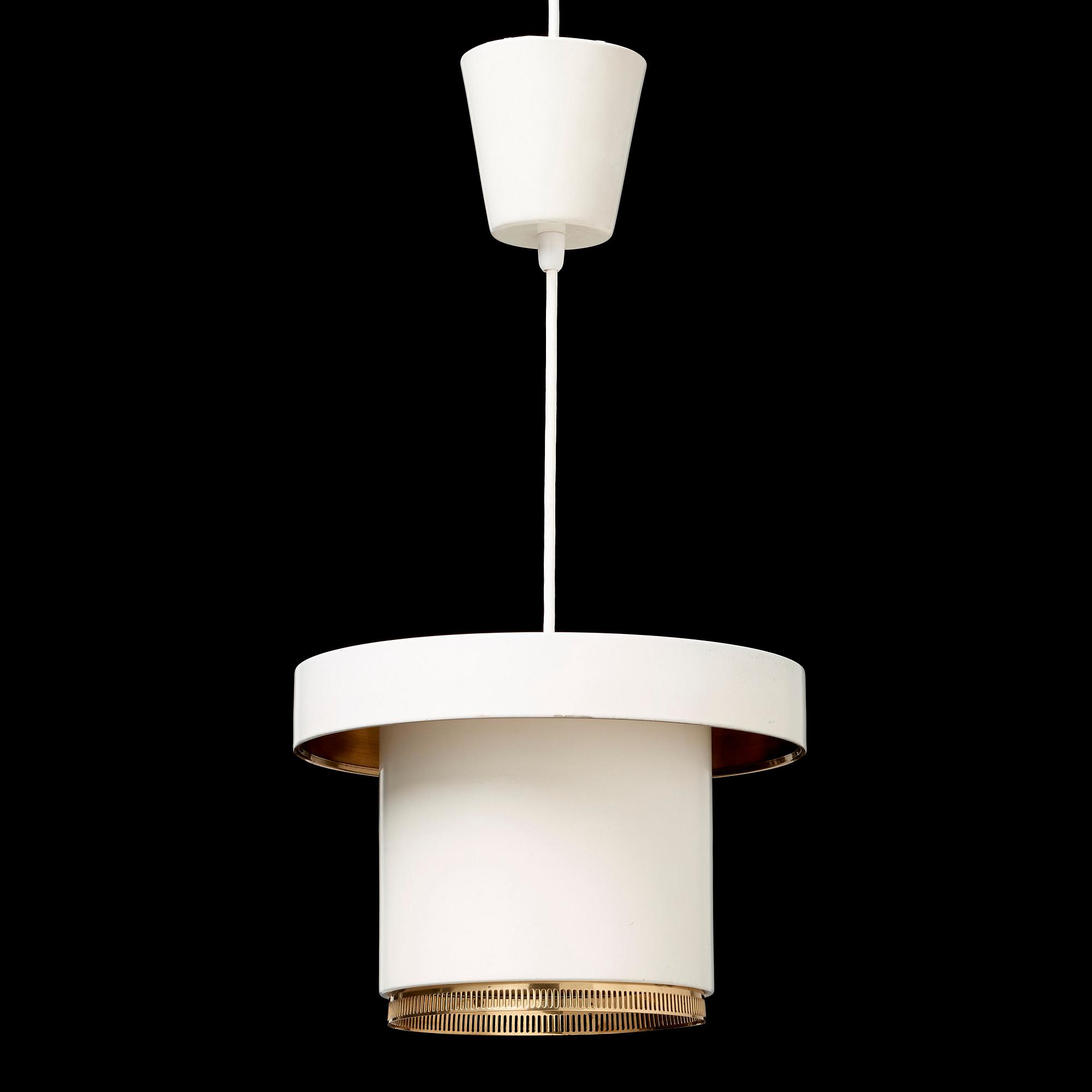 ALVAR AALTO, taklampa, "A201", Valaistustyö, Finland 1950-tal.