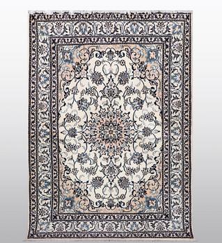 Matto, Nain, 9 LAA, part silk, ca 212 x 150 cm.