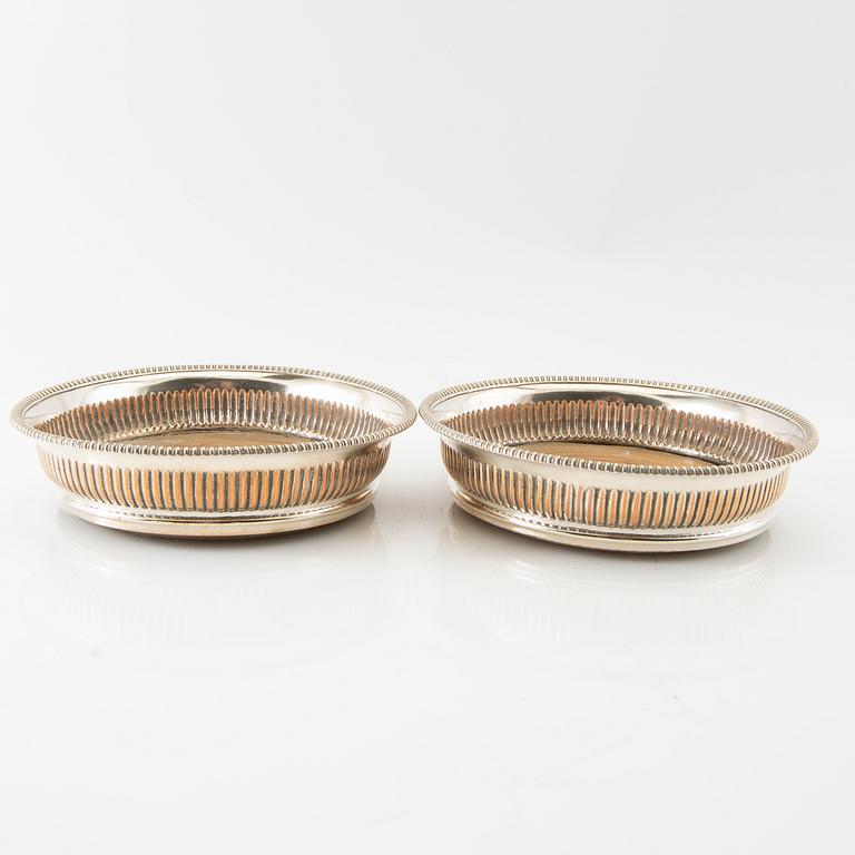 Coasters 13 pcs of silver plate early 20th century.