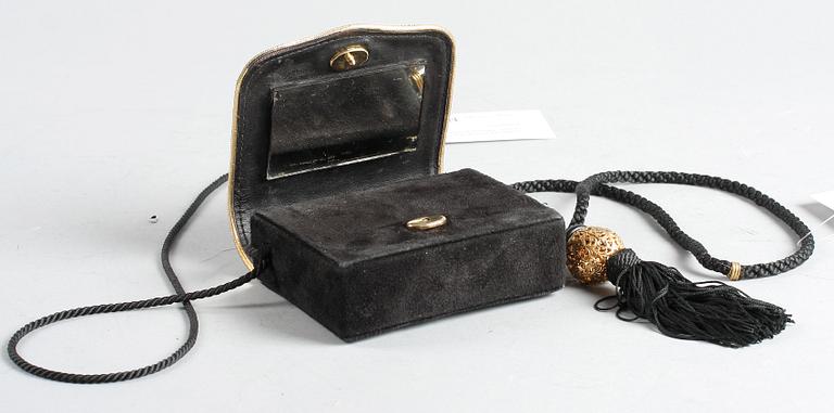 AFTONVÄSKA samt TOFS, Yves Saint Laurent, 1900-talets andra hälft.