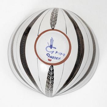 Stig Lindberg, A faience bowl, Gustavsberg Studio.