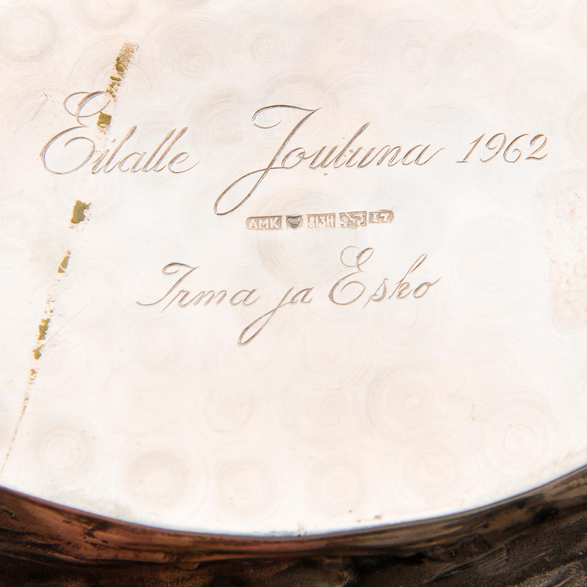 SKÅL, silver. Koivula Oy, Joensuu 1962.