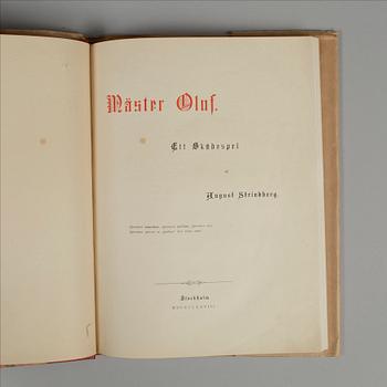 BOK, "Mäster Olof" av August Strinberg, Stockholm 1878.