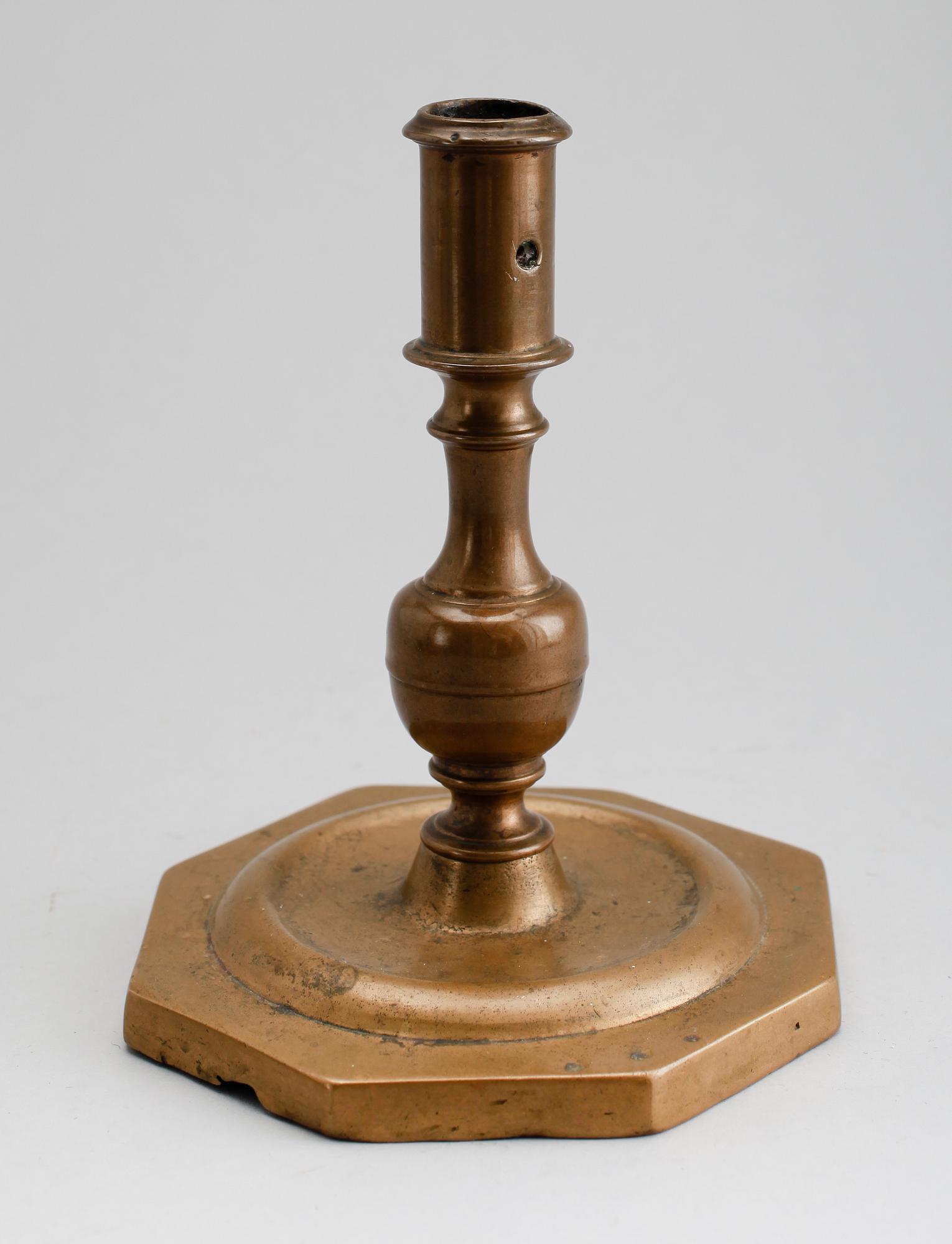 LJUSSTAKE, brons, barock, 1700-tal.