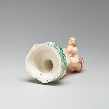 A Ludwigsburg allegorical porcelain figure, Germany, late 18th Century.