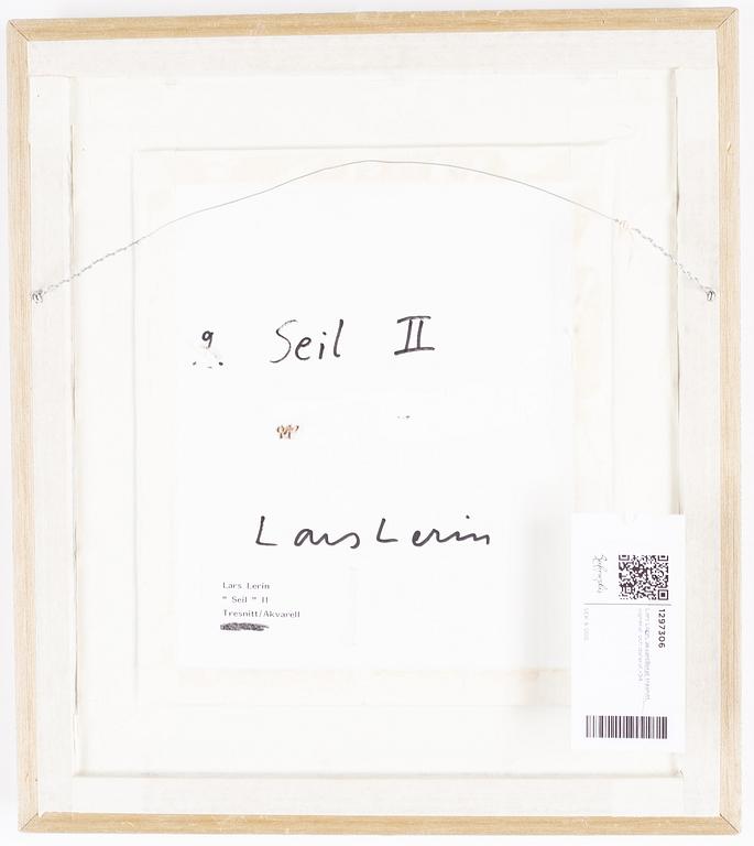 Lars Lerin, wood cut, coloured, signed and dated -94.