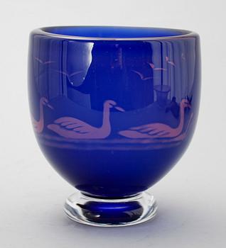 SKÅL, glas, Graal, Orrefors 1990.