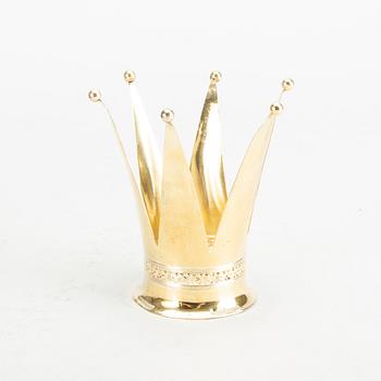 A Swedish 20th century gilded silver crown mark of K&E Karlsson Göteborg 1941, weight ca 43 gr.