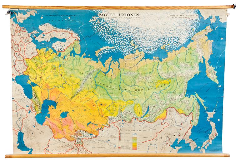 SKOLKARTA, Sovjet-Unionen, 1930-tal.