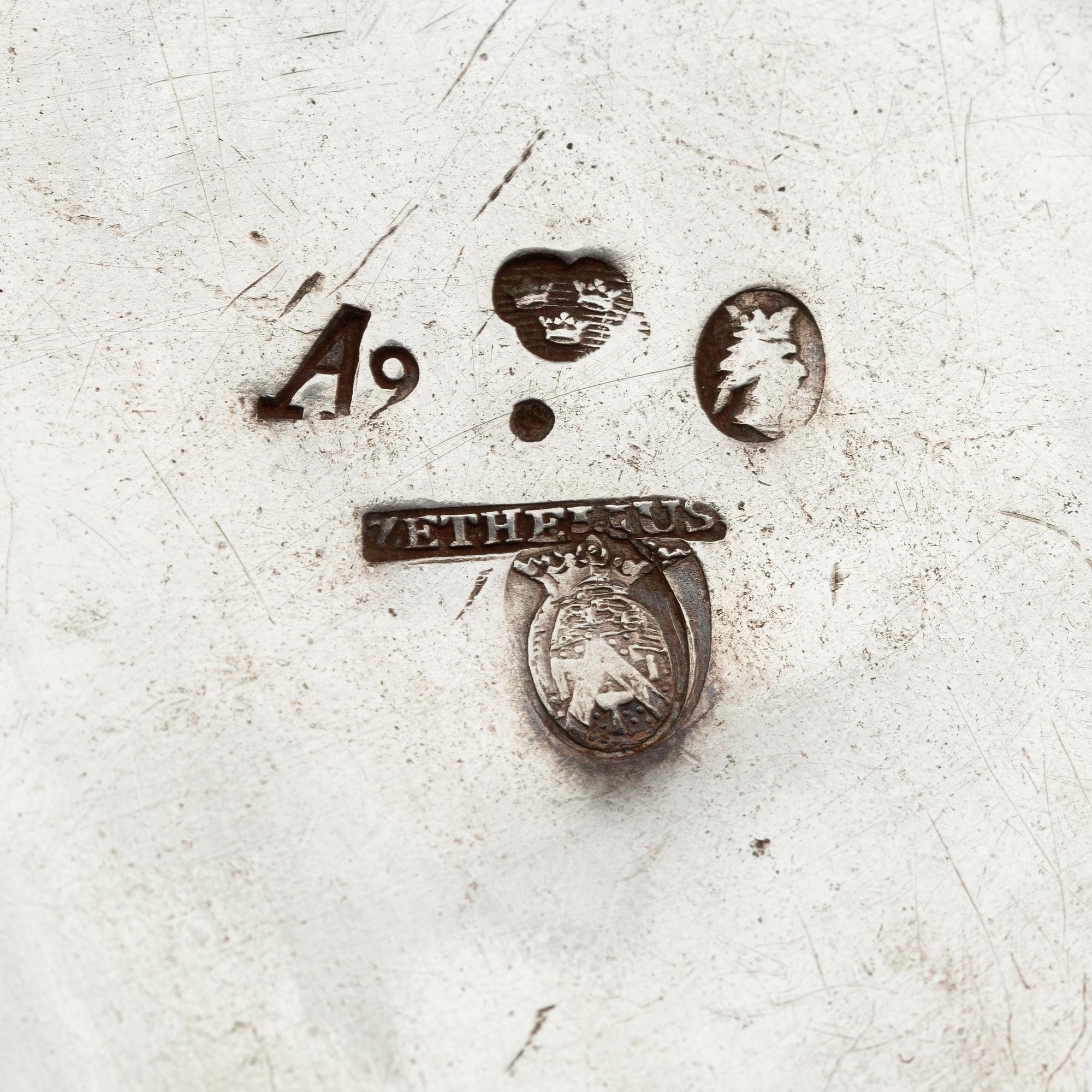 Pehr Zethelius, kaffekanna, silver, Stockholm 1783. Gustaviansk.