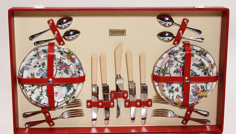 PICKNICKVÄSKA, Brexton, England, 1950-tal.