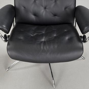 FÅTÖLJ samt FOTPALL, "Stressless Metro", Ekornes, Norge, 2000-tal.