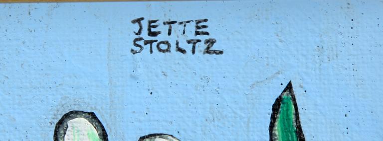 JETTE STOLTZ, olja på duk, sign.