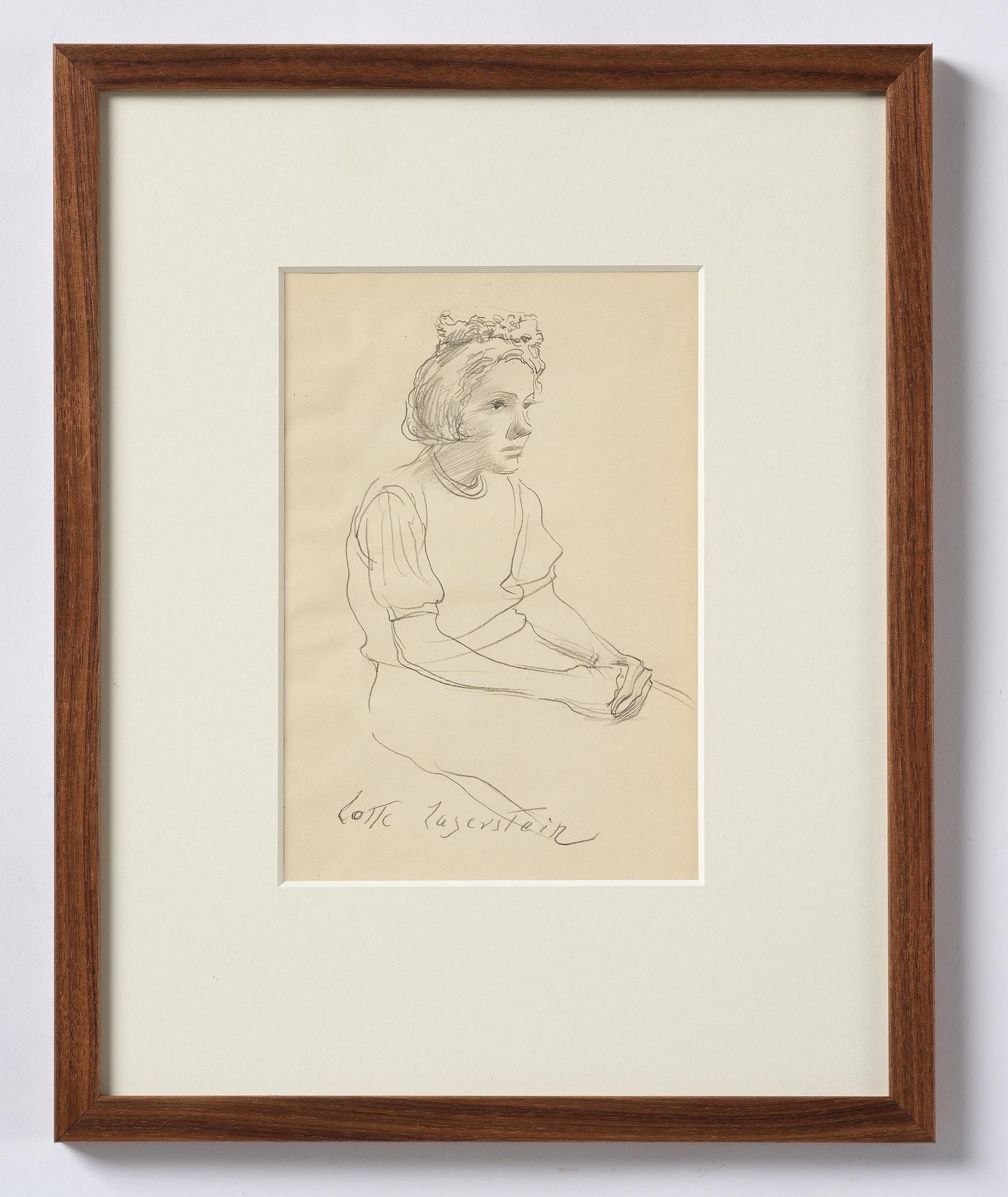 Lotte Laserstein, Girl with a wreath in her hair.
