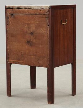 A late Gustavian late 18th century chamberpot cupboard.