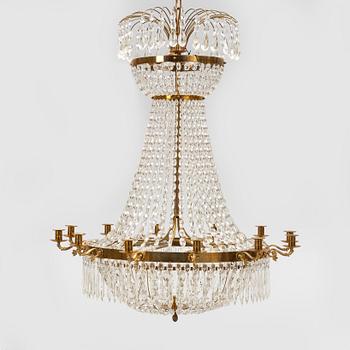 An Empire style chandelier, second half of the 20th Century.