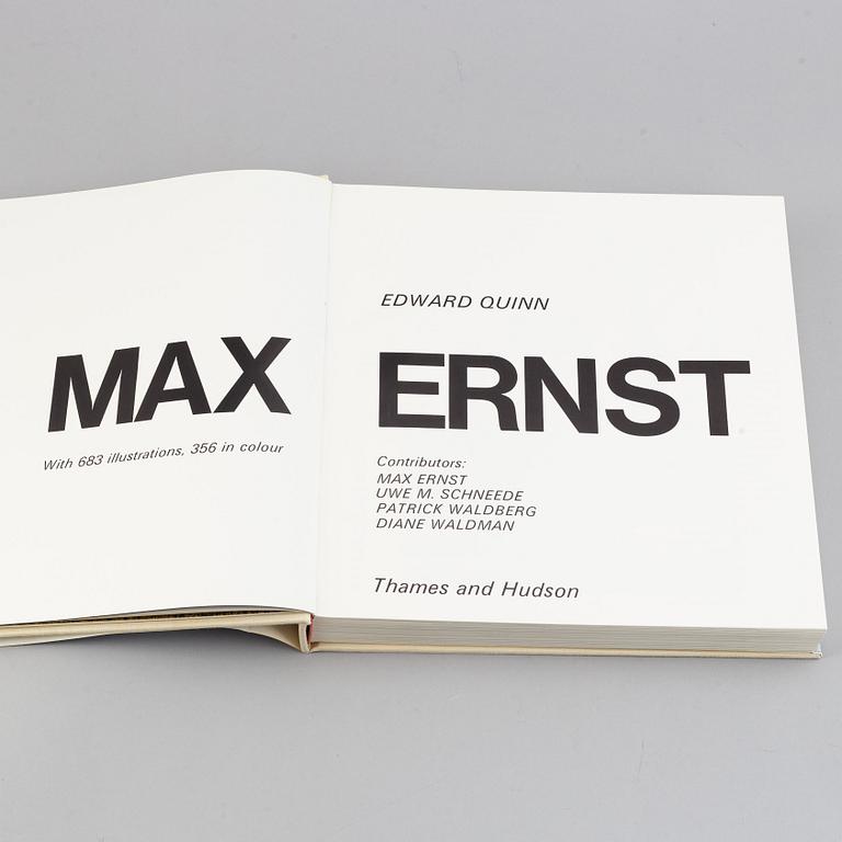 BOOK, "Max Ernst", av Edward Quinn, utgiven av Thames and Hudson, 1977.