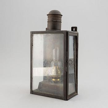 A 19th century tinplate lantern.
