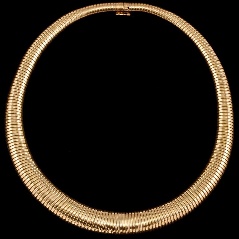 HALSLÄNK, 18k guld, utländska stämplar, 1900-talets andra hälft. Vikt 49 g.