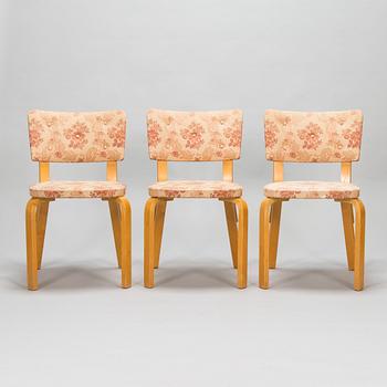 Alvar Aalto, Three mid-20th century '63' chairs for O.Y. Huonekalu- ja Rakennustyötehdas A.B.