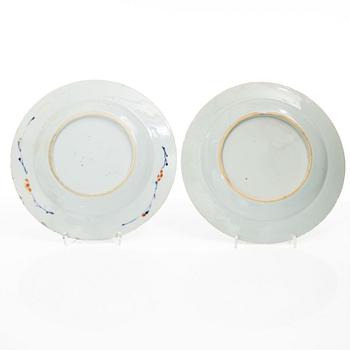 Seven plates, China, Qing Dynasty, Qianlong, 1736-95.
