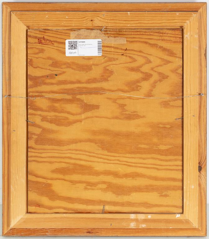 Otte Sköld, oil on panel,stamped signature.