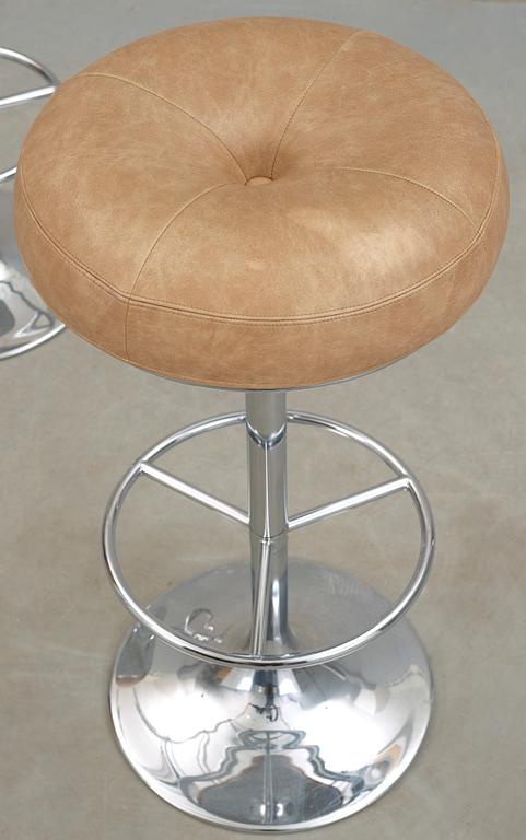 BARSTOLAR, ett par, "Saturnus", Johansson Design, Markaryd, 1970-tal.