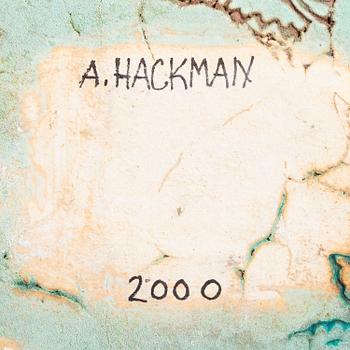 Anna Hackman, skulptur, "Random encounters", signerad A. Hackman 2000.