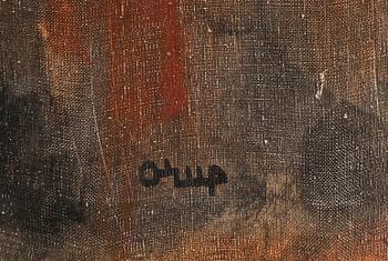 BENGT ORUP, olja på duk, sign, a tergo märkt Ibiza 1965.