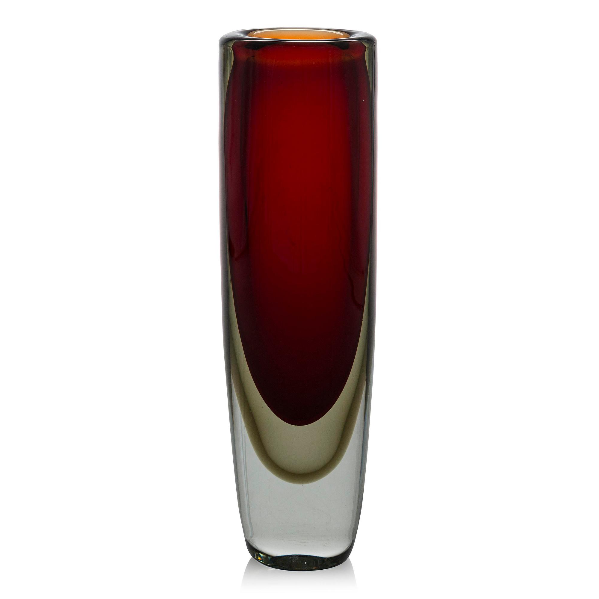 Kaj Franck, a 'KF 239' glass vase signed K. Franck Nuutajärvi Notsjö -58.