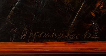 JONNY OPPENHEIMER, olja på duk, signerad och daterad - 62.