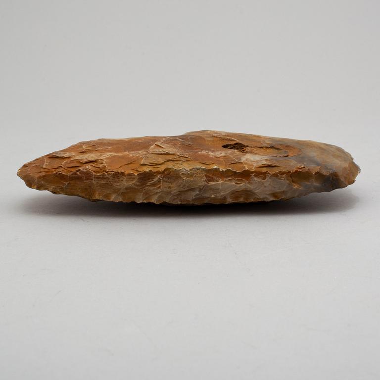 A neolithic flint axe.